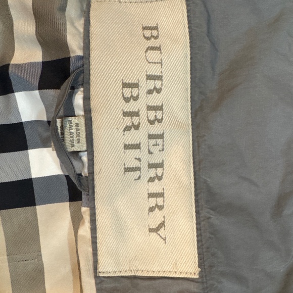 3/4 length Burberry Brit Metallic Trench Coat - Picture 1 of 3